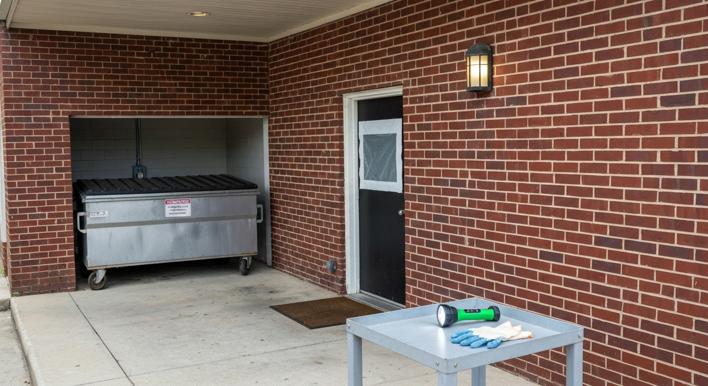 Commercial back entrance pest prevention inspection details